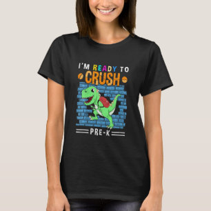 Camiseta Crianças Esmagam Pré-Jardim de Infância Primeiro D