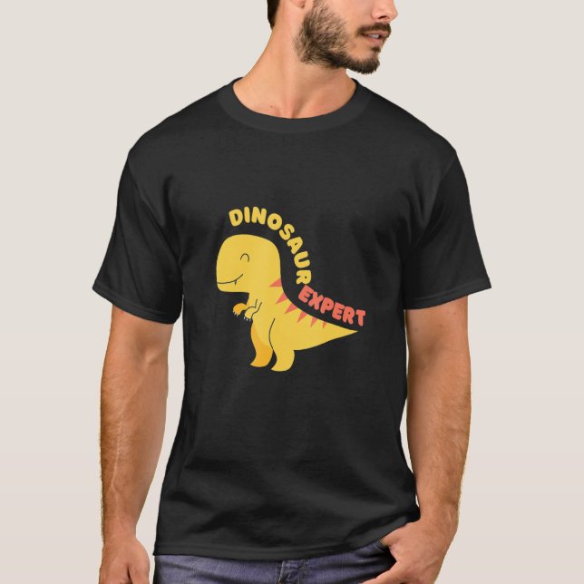 Camiseta Crianças Especialistas em Dinossauros 1 (Frente)