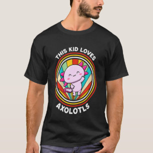 Camiseta Crianças Essa Criança Ama Axolotes Salamandra Mexi