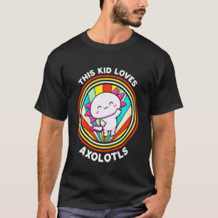 Camiseta Crianças Essa Criança Ama Axolotes Salamandra Mexi