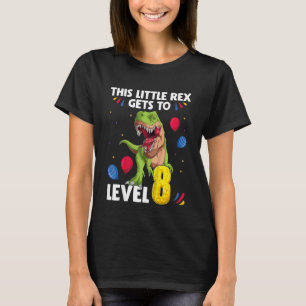 Camiseta Crianças, esse pequeno Rex chega ao Nível 8 anos d