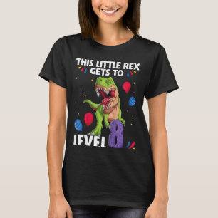 Camiseta Crianças, esse pequeno Rex chega ao Nível 8 anos d