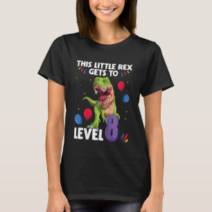 Camiseta Crianças, esse pequeno Rex chega ao Nível 8 anos d