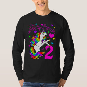 Camiseta Crianças Esta Princesa De Aniversário É Uma Garota