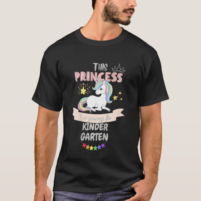 Camiseta Crianças Esta Princesa Vai Para A Garota B (Frente)