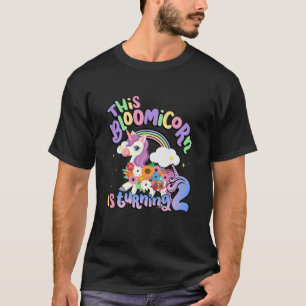 Camiseta Crianças Este Bloomicórnio Está Virando 2 Segundos