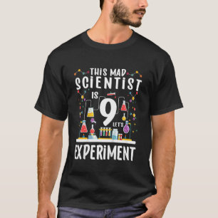 Camiseta Crianças Este Cientista Louco É 9 Cientistas Exper