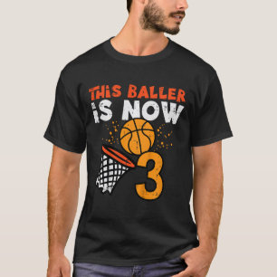 Camiseta Crianças Este Ller Agora É 3 Sketll 3º Aniversário