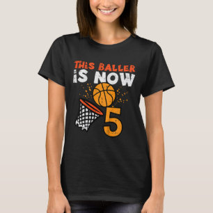 Camiseta Crianças Este Ller Agora é 5 Sketll Aniversário de