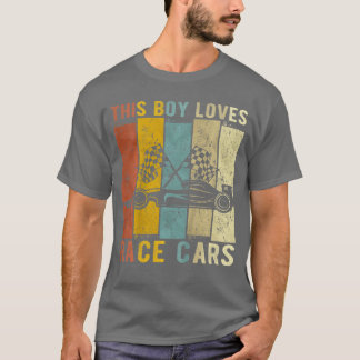 Camiseta Crianças Este Menino Ama Corridas s Meninos Corren