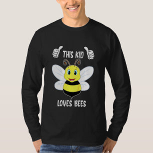 Camiseta Crianças Este Miúdo Adora Abelhas Bombeiros Vaga M