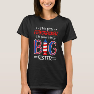 Camiseta Crianças Este Pequeno Firecracker Vai Ser Grande S