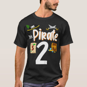 Camiseta Crianças Este Pirata Tem 2 Anos - 2 Anos De Nasci