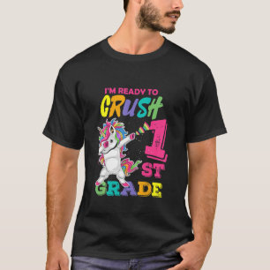 Camiseta Crianças Estou Pronta Para Esmagar 1Rua Engraçada.