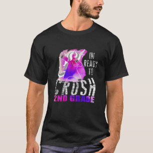 Camiseta Crianças Estou Pronta Para Esmagar O Segundo De Gr