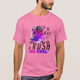 Camiseta Crianças Estou Pronta Para Esmagar Segundo Grau Un