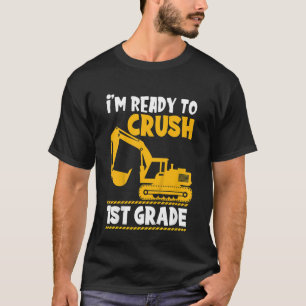 Camiseta Crianças, estou pronto para esmagar 1rua de escava