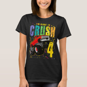 Camiseta Crianças, estou pronto para esmagar 4 Monstros, 4.