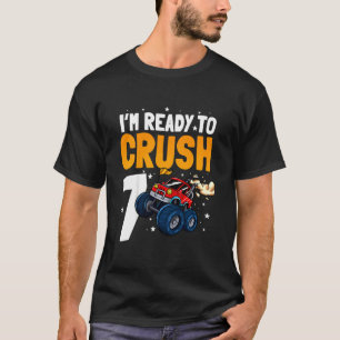 Camiseta Crianças, estou pronto para esmagar 7 Mons de aniv