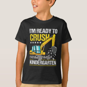 Camiseta Crianças, estou pronto para esmagar a construção d
