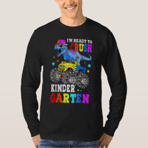 Camiseta Crianças Estou Pronto Para Esmagar Caminhão Monstr
