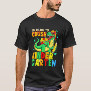 Camiseta Crianças Estou Pronto Para Esmagar Caminhão Monstr