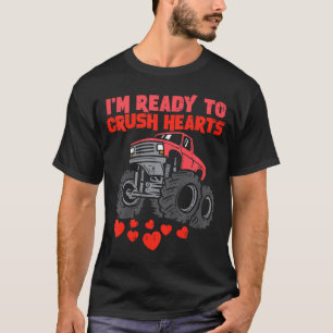 Camiseta Crianças Estou Pronto Para Esmagar Corações Caminh