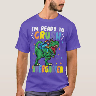 Camiseta Crianças, estou pronto para esmagar dinossauros do