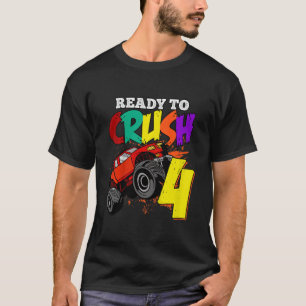 Camiseta Crianças, estou pronto para esmagar o caminhão mon