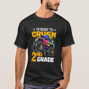 Camiseta Crianças, estou pronto para esmagar o carro de mon