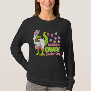 Camiseta Crianças, estou pronto para esmagar o Dinossauro B