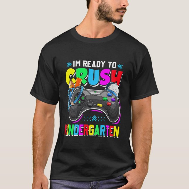 Camiseta Crianças, estou pronto para esmagar o jardim de in (Frente)