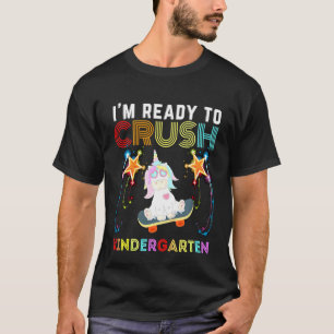 Camiseta Crianças Estou Pronto Para Esmagar O Jardim De Inf
