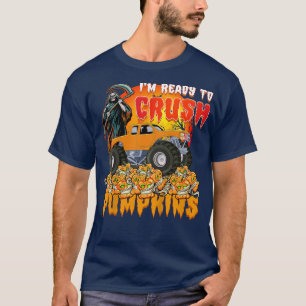Camiseta Crianças, estou pronto para esmagar o monstro do D