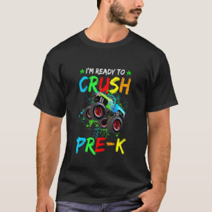 Camiseta Crianças, estou pronto para esmagar o Pré K Monste