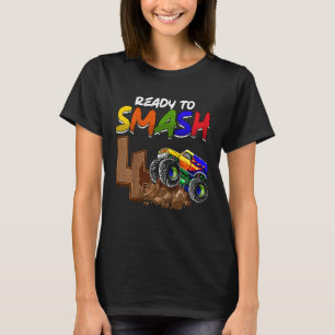 Camiseta Crianças, estou pronto para me esmagar sendo 4 Mon