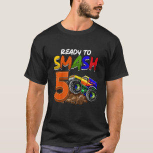 Camiseta Crianças, estou pronto para me esmagar sendo 5 Mon