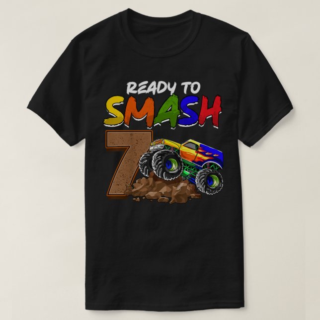 Camiseta Crianças, estou pronto para me esmagar sendo 7 Mon (Frente do Design)