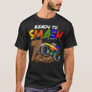 Camiseta Crianças, estou pronto para me esmagar sendo 7 Mon
