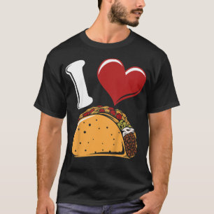 Camiseta Crianças Eu Adoro Tacos - Taco Engraçado Joga Comi