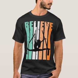 Camiseta Crianças Eu Amo Ioga Dança Aérea Acredito Ioga Aér