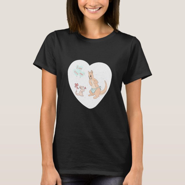 Camiseta Crianças Eu Amo Você Mamãe (Frente)