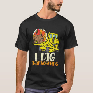 Camiseta Crianças Eu Canto Bulldozer Toddler Little B