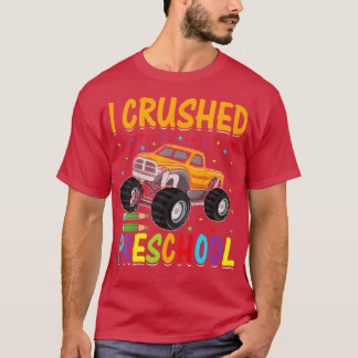 Camiseta Crianças Eu Cruzei A Graduação Pré-Escolar Boys Mo