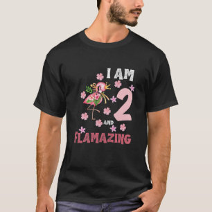 Camiseta Crianças Eu Sou 2 E Incrível E Engraçado 2º An