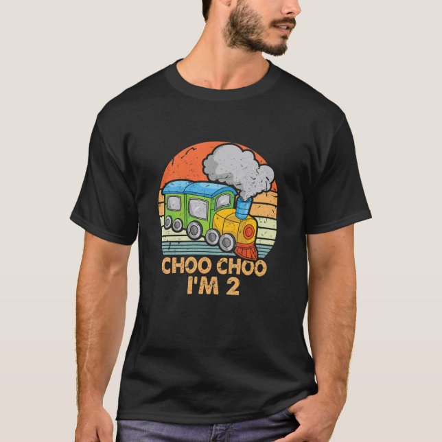 Camiseta Crianças, eu sou dois segundos aniversários Figuri (Frente)