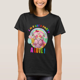 Camiseta Crianças Eu sou Festa de Vamos de 8 anos, oitavo a