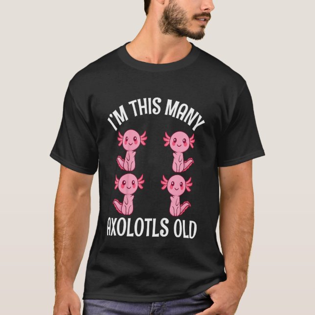 Camiseta Crianças, eu sou tantos Axolotls... velhas e bonit (Frente)