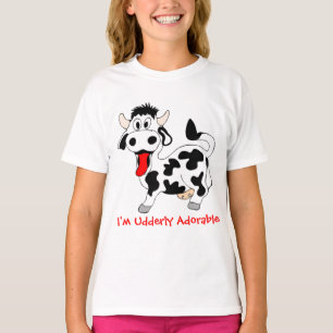 Camiseta Crianças, eu sou Udderly adorável
