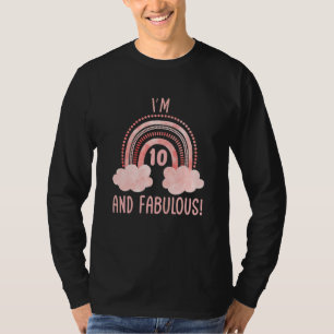 Camiseta Crianças Eu tenho 10 anos 10 anos 10 anos Décimo a